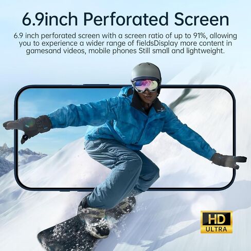 D17 Ultra Unlocked Cell Phones,5G Android 15 Unlocked Phones with 5000mAh Battery,Snapdragon888, 32+104MP Camera,16GB+512GB Smartphone, 6.9“ HD Screen, Dual SIM+Memory Expansion,Blue in Kuwait