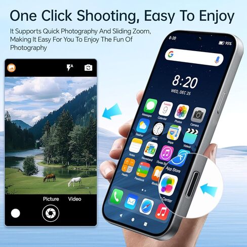 D17 Ultra Unlocked Cell Phones,5G Android 15 Unlocked Phones with 5000mAh Battery,Snapdragon888, 32+104MP Camera,16GB+512GB Smartphone, 6.9“ HD Screen, Dual SIM+Memory Expansion,Blue in Kuwait