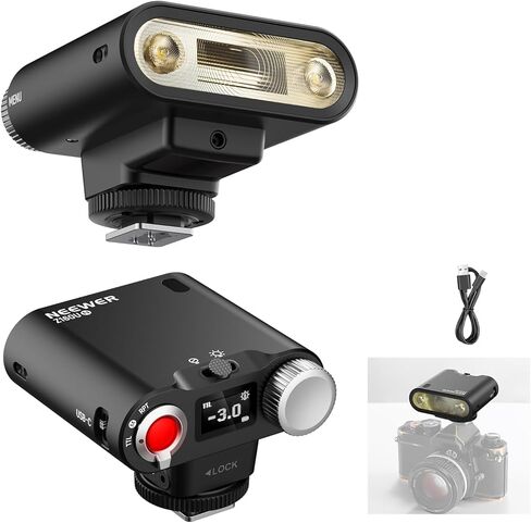NEEWER Z160U-N فلاش كاميرا Speedlite متوافق مع نيكون، متوافق مع Godox، 18Ws GN14 6000K TTL 1/8000 HSS على ضوء فلاش الكاميرا مع بطارية USB C 1100 مللي أمبير في الساعة 1.4 ثانية إعادة تدوير 1100 ومضات طاقة كاملة in Kuwait