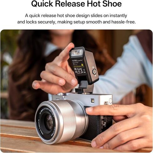 VILTROX Vintage Z2-S Mini Flash Speedlite، GN6 قوي 6500k TTL ضوء فلاش على الكاميرا مع 5 مستويات طاقة، 700 طاقة كاملة، مخرج 10 وات، إعادة تدوير 2 ثانية، فلاش كاميرا صغير متوافق مع كاميرات سوني in Kuwait