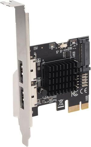 بطاقة توسيع Vikye متينة PCIE 1X إلى USB مع ثبات طويل الأمد متوافقة مع SATA6G لـ PCIE لتشغيل بطاقة توسيع ESATA in Kuwait