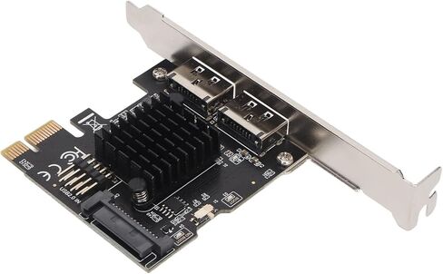 بطاقة توسيع Vikye متينة PCIE 1X إلى USB مع ثبات طويل الأمد متوافقة مع SATA6G لـ PCIE لتشغيل بطاقة توسيع ESATA in Kuwait