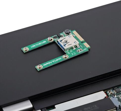 بطاقة محول mSATA إلى USB 2.0 - بطاقة توسيع محول PCI-E صغير إلى USB لجهاز استقبال ماوس USB للكمبيوتر المحمول، ومحول WiFi، ومحرك أقراص فلاش in Kuwait