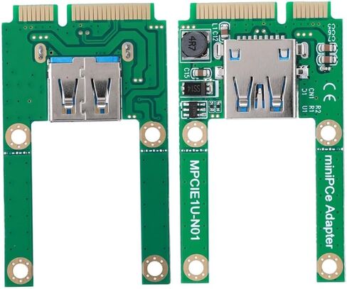 بطاقة محول mSATA إلى USB 2.0 - بطاقة توسيع محول PCI-E صغير إلى USB لجهاز استقبال ماوس USB للكمبيوتر المحمول، ومحول WiFi، ومحرك أقراص فلاش in Kuwait