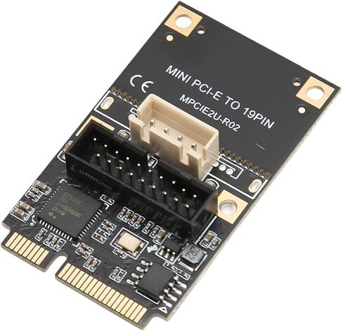 Mini PCIE to USB3.2 19Pin Expansion Card, 5Gbps USB Hot Swap Expansion Card, High Speed Stable Transmission with Main Control Chip, Ideal for WINXP in Kuwait