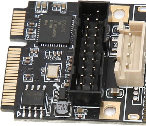 Mini PCIE to USB3.2 19Pin Expansion Card, 5Gbps USB Hot Swap Expansion Card, High Speed Stable Transmission with Main Control Chip, Ideal for WINXP in Kuwait