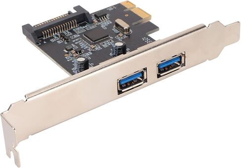 PCIE to USB 3.0 Expansion Card, 2 Ports Expansion Card, 5Gbps Transmission with USB Hot Swap, Ideal for Vista & 7 in Kuwait