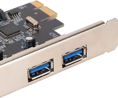 PCIE to USB 3.0 Expansion Card, 2 Ports Expansion Card, 5Gbps Transmission with USB Hot Swap, Ideal for Vista & 7 in Kuwait