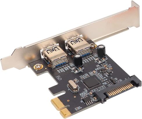 PCIE to USB 3.0 Expansion Card, 2 Ports Expansion Card, 5Gbps Transmission with USB Hot Swap, Ideal for Vista & 7 in Kuwait