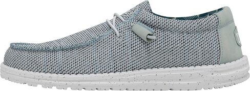 Hey Dude Men's Wally Sox Ice Grey Size 14 | Men's Loafers | Men's Slip On Shoes | Comfortable & Light-Weight in Saudi Arabia