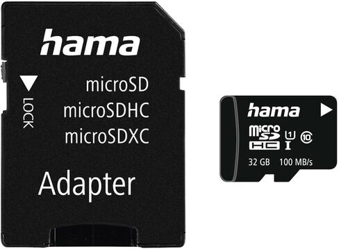 Hama microSD | microSDHC | microSDXC Card 64GB 100MB/s Transfer Speed Class 10 microSD Memory Card in Mini Format Mini SD e.g. for Android Mobile Phone, Smartphone, Tablet, Nintendo UHS-I in Saudi Arabia