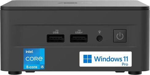 ASUS NUC 13 Pro Tall Mini Desktop Computer, 8-core Intel Core i5-13420H Processor, 16GB RAM, 1TB HDD + 256GB SSD, 4X Monitor Ports (2X HDMI + 2X Thunderbolt), Wi-Fi 6E, RJ-45, Windows 11 Pro in Kuwait