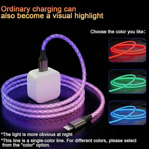 سلك شاحن كابل USB-A إلى Lightning لأجهزة iPhone [معتمد من Apple MFi] سلك شحن سريع LED لأجهزة iPhone 14/13/12/11/XR/XS/X/8، iPad، AirPods، iPod، والمزيد (وردي أرجواني، 4 أقدام) in Kuwait