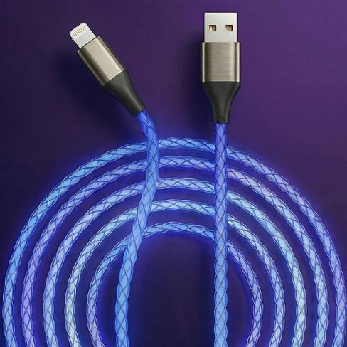سلك شاحن كابل USB-A إلى Lightning لأجهزة iPhone [معتمد من Apple MFi] سلك شحن سريع LED لأجهزة iPhone 14/13/12/11/XR/XS/X/8، iPad، AirPods، iPod، والمزيد (وردي أرجواني، 4 أقدام) in Kuwait