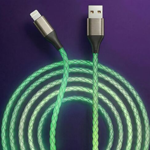 سلك شاحن كابل USB-A إلى Lightning لأجهزة iPhone [معتمد من Apple MFi] سلك شحن سريع LED لأجهزة iPhone 14/13/12/11/XR/XS/X/8، iPad، AirPods، iPod، والمزيد (وردي أرجواني، 4 أقدام) in Kuwait