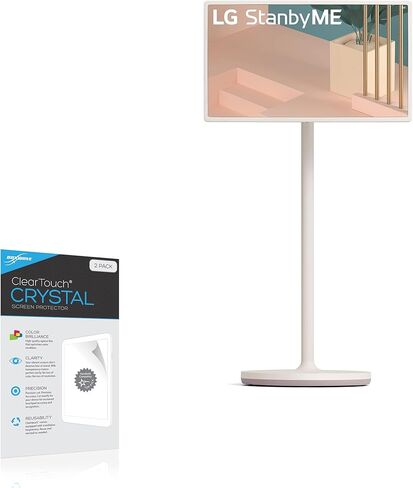 BoxWave Screen Protector Compatible With LG 27-inch Class StandbyMe Portable Monitor 27ART10AKPL - ClearTouch Crystal (2-Pack), HD Film Skin - Shields From Scratches in Kuwait