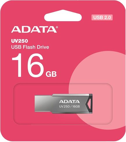محرك القلم A-Data UV250 16 جيجابايت USB 2.0 فضي in Kuwait