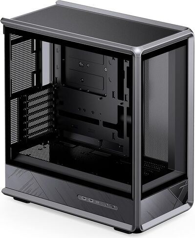 JONSBO D401 ATX Mid Tower PC Case, Frame Structure, Back-Connect MB,High Comp Gaming Dual Chamber Computer Case,GPU 439mm/PSU 200mm/AIO360x2, Desktop Display,Black in Kuwait