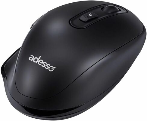 ماوس Adesso iMouse A50 اللاسلكي المريح، بلوتوث ووضع مزدوج 2.4 جيجا هرتز مع مستقبل USB-C، مفتاح التشغيل السريع Copilot AI، 3 مستويات DPI (1000/1600/2400)، 6 أزرار، تصميم لليد اليمنى للنوافذ in Kuwait