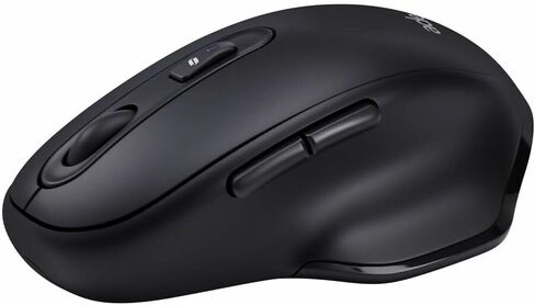 ماوس Adesso iMouse A50 اللاسلكي المريح، بلوتوث ووضع مزدوج 2.4 جيجا هرتز مع مستقبل USB-C، مفتاح التشغيل السريع Copilot AI، 3 مستويات DPI (1000/1600/2400)، 6 أزرار، تصميم لليد اليمنى للنوافذ in Kuwait