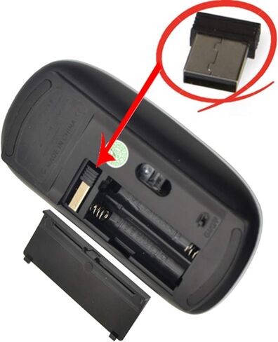 Mingdao ماوس كمبيوتر لاسلكي بصري محمول بتصميم أنيق، مستقبل USB 2.4 جيجا هرتز، Capybara MD8977 in Kuwait