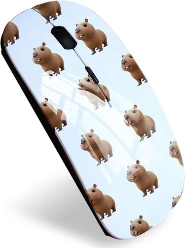 Mingdao ماوس كمبيوتر لاسلكي بصري محمول بتصميم أنيق، مستقبل USB 2.4 جيجا هرتز، Capybara MD8977 in Kuwait