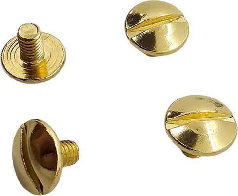 Polished Gold-Plated Grip Screws for Beretta 92 Series - Fits 92, 92F, 92G, FS, 92SB, 96, M92, and M9 Models in Kuwait