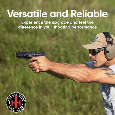Handleitgrips Gun Grip Tape Wrap متوافق مع Smith & Wesson M&P Compact 2.0 Carry Comp، شريط قبضة مسدس من ورق الصنفرة الأسود مع إدراجات، غلاف قبضة المسدس، مملوكة للمحاربين القدامى، صنع في الولايات المتحدة الأمريكية in Kuwait