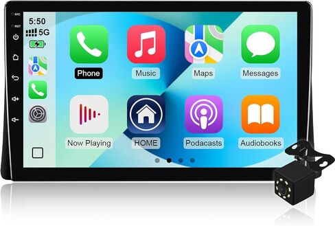 4Core+64GB Android 14 Double Din Car Radio Stereo for Toyota 4Runner 2003-2009 with 9" Touchscreen Radio Built-in Wireless Carplay/Android Auto/GPS/Bluetooth/FM/AUX-in/SWC/Camera in Kuwait