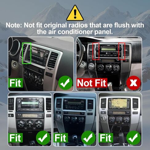 4Core+64GB Android 14 Double Din Car Radio Stereo for Toyota 4Runner 2003-2009 with 9" Touchscreen Radio Built-in Wireless Carplay/Android Auto/GPS/Bluetooth/FM/AUX-in/SWC/Camera in Kuwait