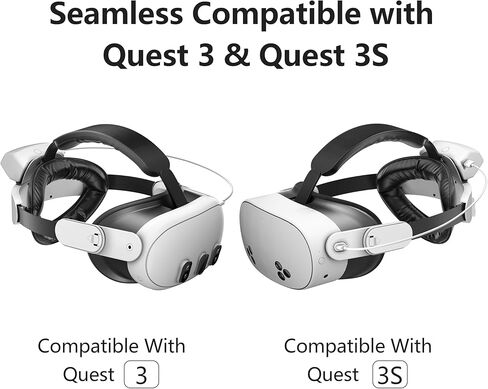 حزام رأس بطارية APEXINNO P3 لـ Meta Quest 3/Quest 3S، حزام رأس VR لوقت تشغيل ممتد مع بطارية مدمجة قابلة لإعادة الشحن، وزن متوازن، شحن سريع، استبدال مريح لحزام النخبة in Kuwait