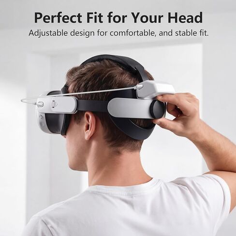 حزام رأس بطارية APEXINNO P3 لـ Meta Quest 3/Quest 3S، حزام رأس VR لوقت تشغيل ممتد مع بطارية مدمجة قابلة لإعادة الشحن، وزن متوازن، شحن سريع، استبدال مريح لحزام النخبة in Kuwait