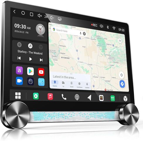 ATOTO S8 Gen4 11.5 بوصة 2K QLED Android Double DIN ستيريو سيارة مع مقابض مزدوجة، 4G LTE، CarPlay اللاسلكي وAndroid Auto، AI مدعوم من ChatGPT، DSP Hi-Fi، 4V Pre-Out، مخرج بصري / محوري، تتبع GPS in Kuwait