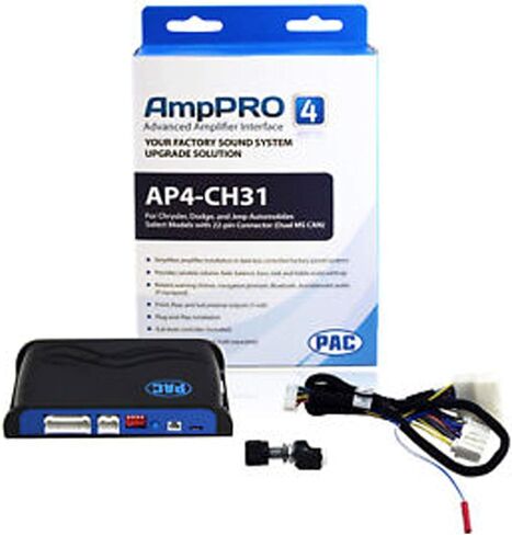 واجهة واجهة استبدال مكبر الصوت PAC AmpPRO AP4-CH31 لمركبات كرايسلر ودودج ومازيراتي مختارة 2011-2015 in Kuwait