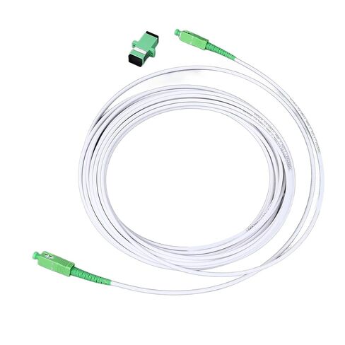 Armored Single Mode SC Patch Cable for FTTH FTTB FTTP, Reliable Optical Modem Extension Cable Set with Flange Connector for Fiber Optic Professionals and Households (#1) in Saudi Arabia