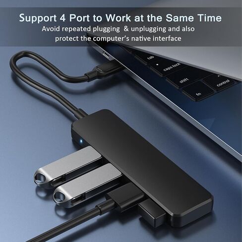 موزع USB 3.0، موزع موسع بـ 4 منافذ USB، موزع بيانات USB-A فائق النحافة in Kuwait