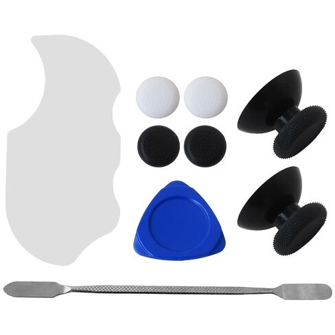 New Replacement Kit Fit for Meta Quest 2 Controller & Fit for Oculus Quest 2 Controller, 9 in 1 Repair Accessories Includes Thumbsticks, Caps, Triangle Tool, and Pry Bar in Kuwait