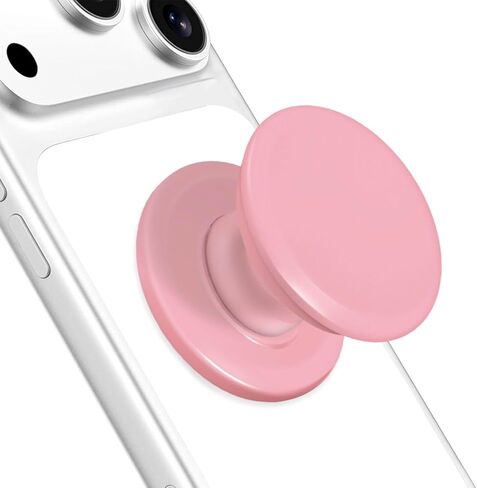 Adhesive Phone Grip,Soft Silicone Cell Phone Collapsible Finger Holder for iPhone 17/16/15/14/13,12 and Smartphones Tablets - Pink in Saudi Arabia