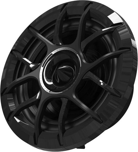 Wet Sounds ZERO-6-XZ-B أسود 6.5 بوصة نيوديميوم باور سبورت ومكبرات صوت بحرية مع مكبرات صوت تيتانيوم محملة بالقرن، زوج، متوافق مع 2014+ Harley Touring (متجدد) in Kuwait
