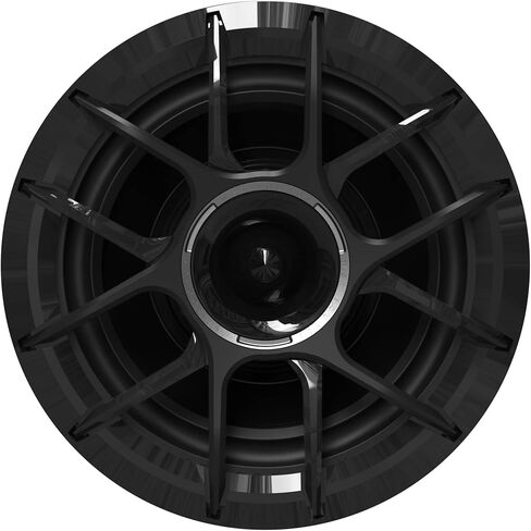 Wet Sounds ZERO-6-XZ-B أسود 6.5 بوصة نيوديميوم باور سبورت ومكبرات صوت بحرية مع مكبرات صوت تيتانيوم محملة بالقرن، زوج، متوافق مع 2014+ Harley Touring (متجدد) in Kuwait