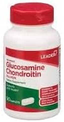 Leader Advanced Glucosamine Chondroitin Plus MSM, Dietary Supplement, Compare to Schiff Move Free Advanced + MSM Active Ingredient 90 Caplets in Saudi Arabia