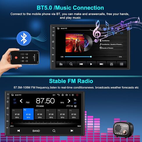 راديو ما بعد البيع 4+64 جيجا بايت Android 15 مع حزام لسيارة Toyota Tundra 1999-2002 مع CarPlay Android Auto، ترقية 7 بوصة في لوحة القيادة ستيريو بلوتوث مزدوج الدين مع كاميرا احتياطية وواي فاي in Kuwait