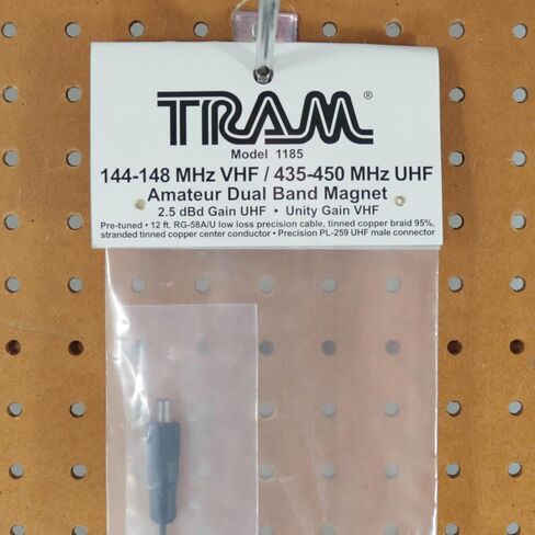 Tram® 100-Watt Pretuned Dual-Band 144 MHz to 148MHz VHF/435 MHz to 450 MHz UHF Amateur Radio Antenna Kit with Magnet Mount and Cable in Kuwait