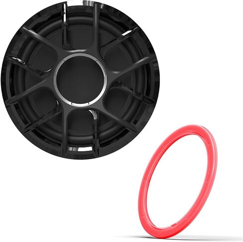 سلسلة Wet Sounds Zero - ZERO-12-S4-XZ-B أسود 12 بوصة Zero Series 4-OHM Marine مضخم صوت مع مجموعة LED للأصوات الرطبة 12-RGB ZR - مجموعة حلقات LED RGB لمكبرات الصوت من سلسلة Zero 12 بوصة - تباع بشكل فردي in Kuwait