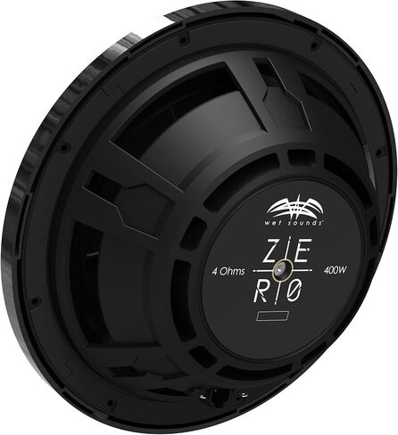 سلسلة Wet Sounds Zero - ZERO-12-S4-XZ-B أسود 12 بوصة Zero Series 4-OHM Marine مضخم صوت مع مجموعة LED للأصوات الرطبة 12-RGB ZR - مجموعة حلقات LED RGB لمكبرات الصوت من سلسلة Zero 12 بوصة - تباع بشكل فردي in Kuwait