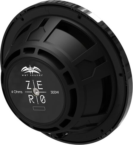 أصوات رطبة (4 أزواج) سلسلة Zero - ZERO-6-XZ-B أسود 6.5 بوصة سلسلة Zero 4-OHM Marine HCLD مكبرات صوت مع ZERO-10-S4-XZ-B 10 بوصة مضخم صوت ضحل 4-OHM وZERO-10-ENC 10 بوصة مقاوم للطقس، مصبوب روتو in Kuwait