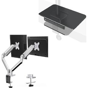 Product Image MOUNTUP Dual Monitor Desk Mount, Die-Cast Aluminum Fully Adjustable Double Monitor Arm+Monitor Mount Reinforcement in Kuwait