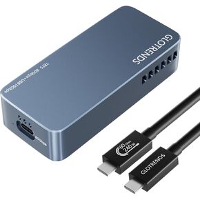 GLOTRENDS EM6002 80Gbps M.2 NVMe SSD Enclosure, Compatible with Thunderbolt 5/4/3/USB4 V2 and USB 3.2(10Gbps)/3.1/3.0/2.0, Up to 7,000 MB/s, Support 8TB SSD, JHL9480 B2 Controller in Kuwait