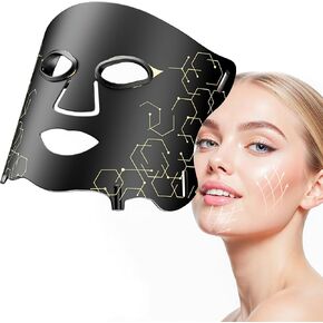 LED Light Therapy Mask (E106A) for Face, Infrared Red Light Therapy Mask, Soft Silicone, Rechargeable Red Light Therapy with Timer for Home & Travel in Saudi Arabia