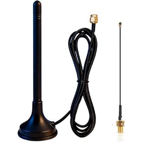 Meshtastic 915 ميجا هرتز LoRa هوائي 5dBi يكسب قاعدة مغناطيسية طويلة المدى مع ذكر SMA للوحة تطوير ESP32 LoRa V3&V4 ووحدة LoRa 915 ميجا هرتز مع كابل تمديد IPEX 10 سم، وليس للسيارة (عبوة واحدة) in Kuwait